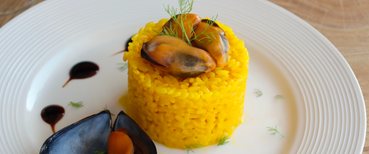Risotto-zafferano-cozze