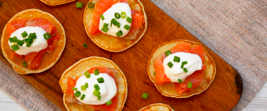 Pancake salmone e formaggio