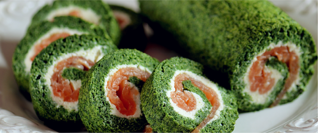 roll spinaci e salmone